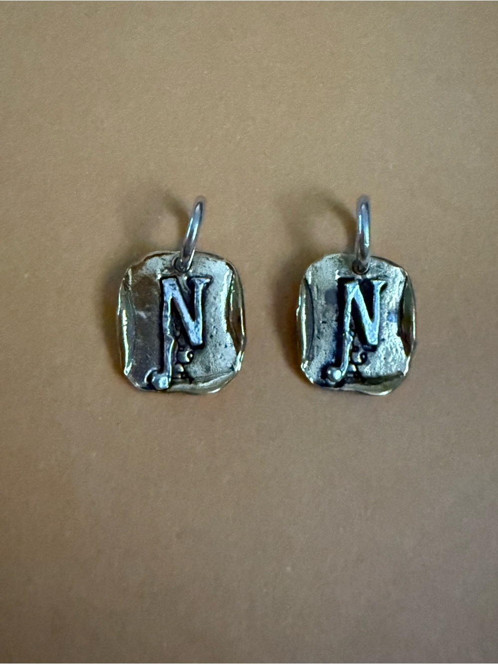 NWOT.  Waxing Poetic Brass and Sterling Silver ‘N' Charm
